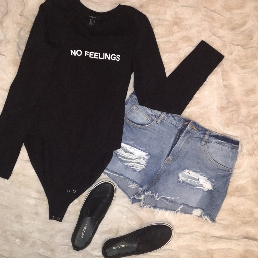 Distressed Jean Shorts